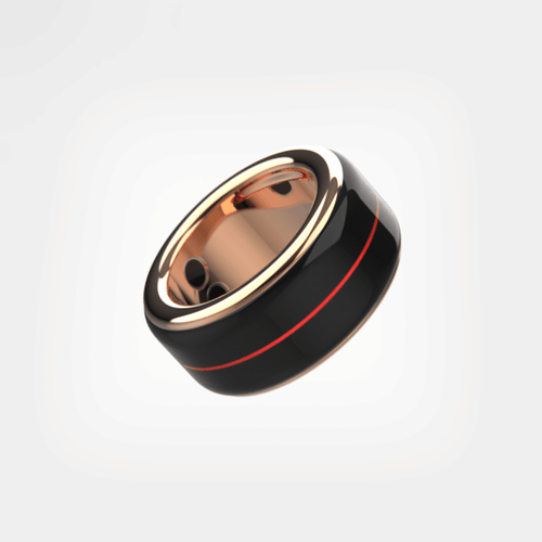 HB Ring 18K Solid Gold - Red